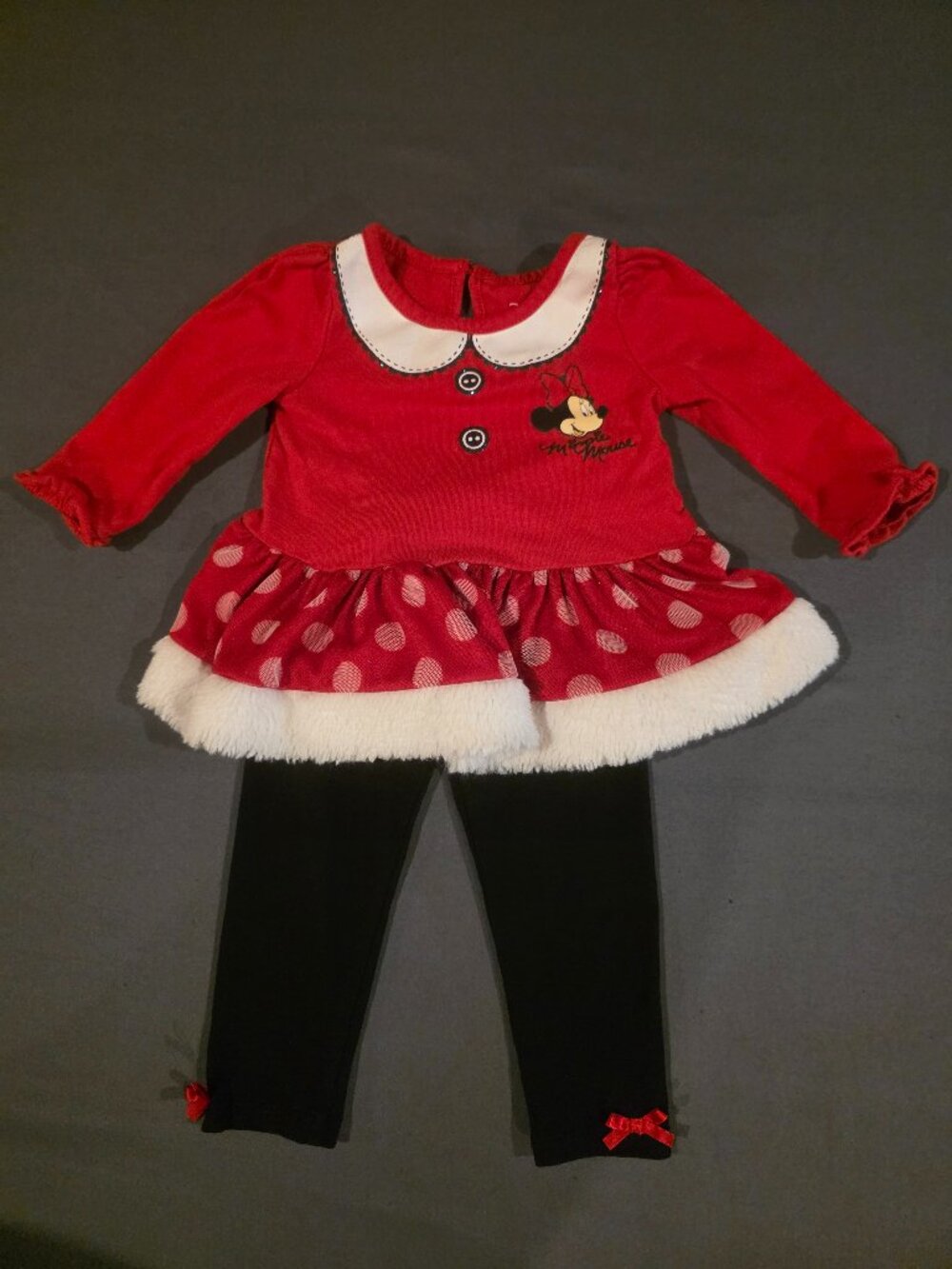 Disney Girls 12 Month Minnie Mouse 2 Piece Set